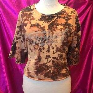 Tweed size 2 XL tie-dyed crop top, super soft like new